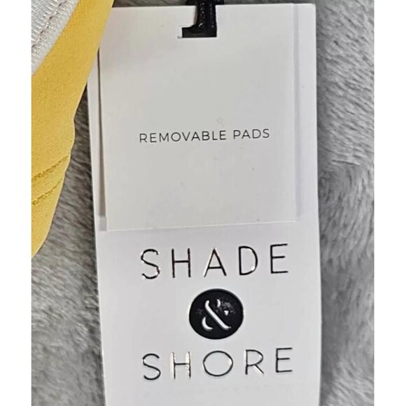 NEW NWT Choose Sz Beach Pool Bright Yellow Underwire Bikini Top SHADE & SHORE - Picture 6 of 6